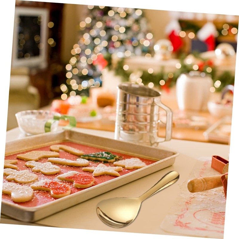 FELTECHELECTR Rice Spoon Thickened Rice for Kitchen Cooking Spoon Bright