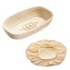 Westmark 3235227B Proofing Basket Set of 2 Oval and Cover