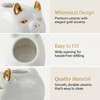 Seyont Toothpick Holder Dispenser - Golden Pig Tooth Pick Box,