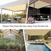 Awning Sun Protection Rectangular, Tear-Resistant HDPE 95% UV Protection Awnings