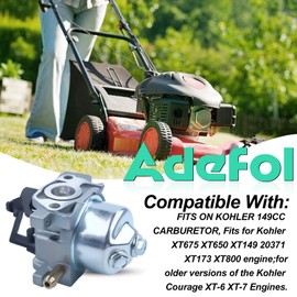 Carburetor Kit for Kohler Engine XT675 XT650 XT6 XT7 XT173 XT149 for Toro 20371 6.75 149 CC Replacement Parts Carburetor Repair Kit with Gasket