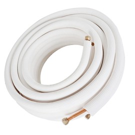 Thomletha 1Pcs 50FT Air Conditioning Cooling Connection Tube 1/4 Inch and 1/2 Inch Mini Split Line Set Fit for Mini Split Air Conditioner