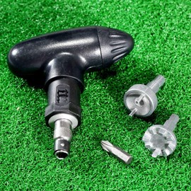 Spotact Golf Shoe Wrench Spike Remover Removing Ripper Stainless Steel Accessories Golf Spike Ratchet Handle Wrench Tool