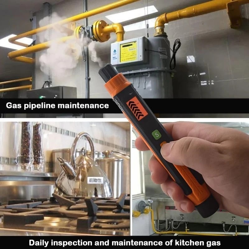 zangang Natural Gas Leak Detector, Portable Gas Sniffer with Audible