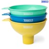 Terbold 3pc Wide Mouth Canning Funnels for Filling Bottles and