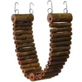 Prevue Hendryx Wonder Walk Small Textured Wood Bird Bridge  **USA SELLER** Toy