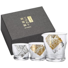 Aderia Fluid S6315 KinraRin Sake Set 3.4 fl oz (100 ml), Made in Japan, Gift Box, Guinomi Cup, Stylish, Gift, Women's, Mother's Day, Dishes, Father's Day, Couples, Housewarming, Marriage, Greetings,