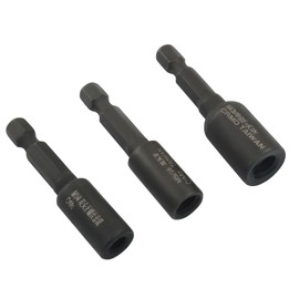 Seimneire Hanger Bolt Driver, 1/4"-20,3/8"-16, 5/16"-18 Hanger Bolt Installation Tool, Hexagon Head Drill Driver Bits for Woodworking - 3 Pcs