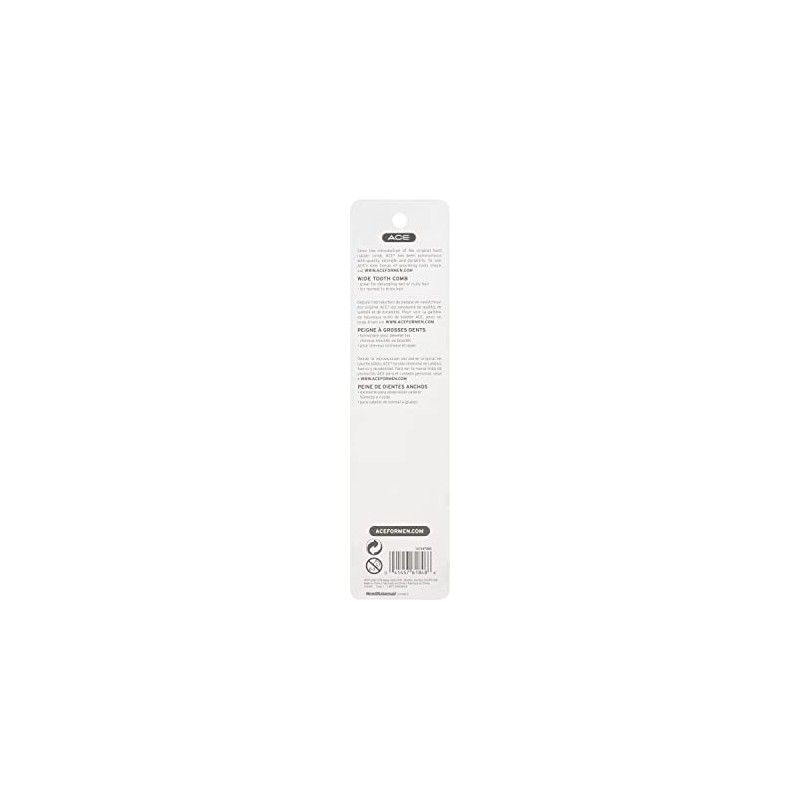 GOODY Ace Bi-function Comb, Coarse Teeth & Regular Teeth, Black,