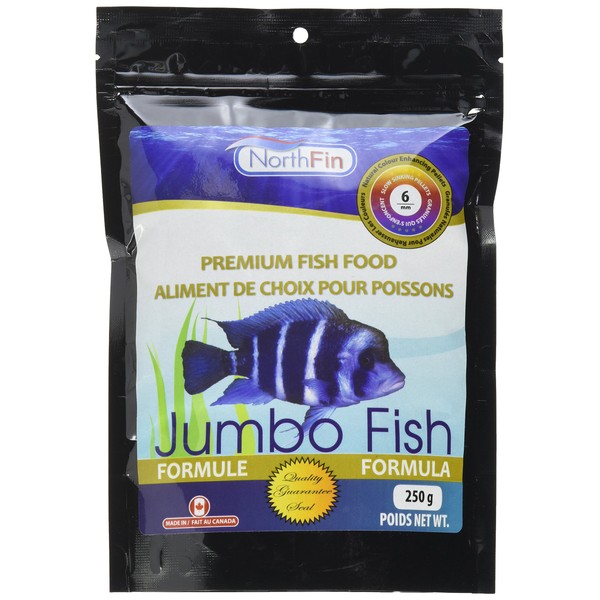 Northfin Food Jumbo Formula 6mm Pellet 250 Gram Package