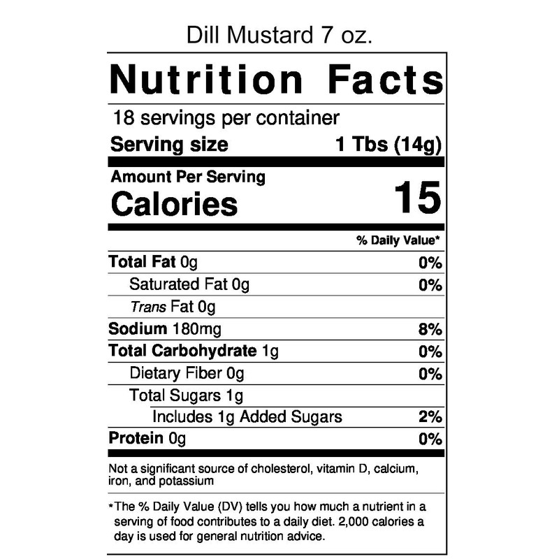 Amish Mustard Assortment - Three 7 Oz Jars - Dill,