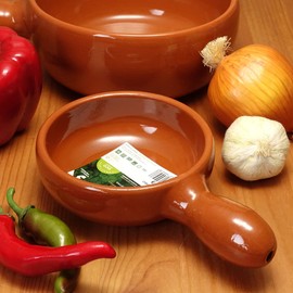 Made In Spain Scum Era Shallow Type One Hand Pot 13 cm ahi-zyo Heat Insulation Pottery Made in one for 土鍋 Open Fire Oven Graupera