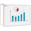 SCRIBBLEDO 11”x14” Large Graph Dry Erase Grid Board Double-Sided White