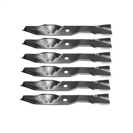 Stevens Lake Parts Set of 6 New Mulching Mower Blade Fits Exmark Explorer, Laser Z, Turf Ranger, Turf Tracer Models Interchangeable with 1-613112, 103-0301, 103-0301-S