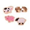 Bigjigs Toys Wooden Two Piece Puzzles - Farm Animals