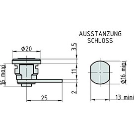 Basi 9000-1313 Lever Lock Silver, Multicoloured