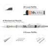 MozArt Mechanical Pencil Set with Case - 4 Sizes: 0.3,