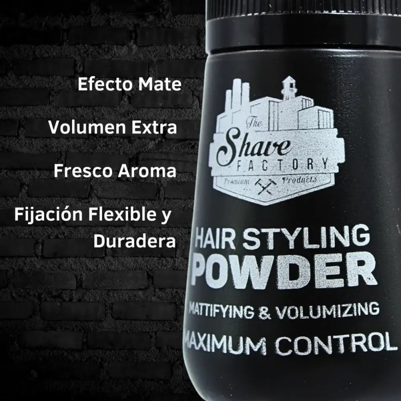 2 Ceras Polvo 21gr Texturizador Fijación Mate Shave Factory