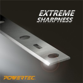 POWERTEC 6 Inch Jointer Blades for WEN JT3062 Jointer, Replacement for JT3062B-6 Jointer Knives, Set of 2 (14801W)