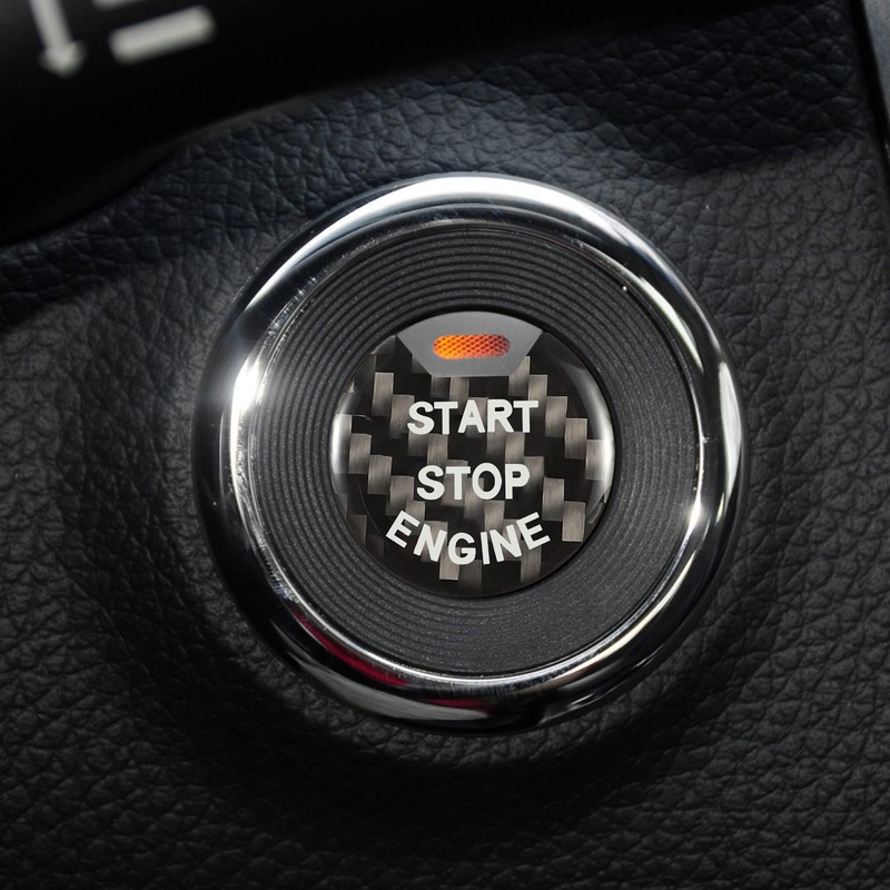 TOMALL Car Engine Start Button Cover Trim Compatible For Nissan