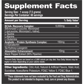 Killer Labz Aminoacidos Killer Labz Brute Bcaa 60 Servicios Recuperacion