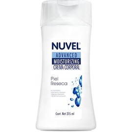Nuvel Crema Corporal con Colageno para Piel Reseca 315ml, Crema para el Cuerpo Rpida Absorcin, 24hrs de Humectacin.