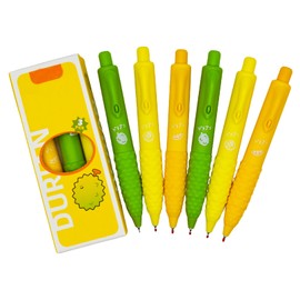 Maydahui 24 Pcs Mini Durian Short Pocket Pens Retractable Stubby Pens 4.61 inch/11.7 cm Parkinson Pens Arthritis Hands Gel Pen Short Fat Pen Black Ink for Notebook Shcool Office Stocking Stuffers