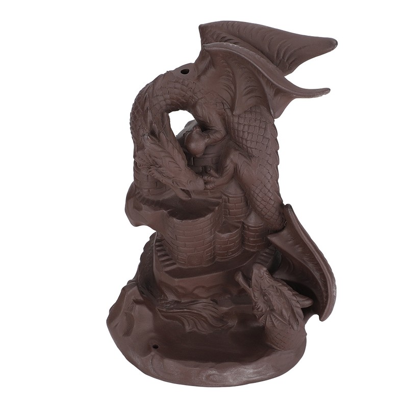 Backflow Incense Burners Dragon Shape Purple Sand Waterfall Burners Home
