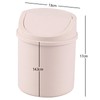 Xyskin Small Desktop Trash Bin, Mini Waste Bin with Llid,