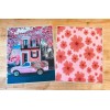 Handmade MATTE Pink Flower House Cover Set 4 use with