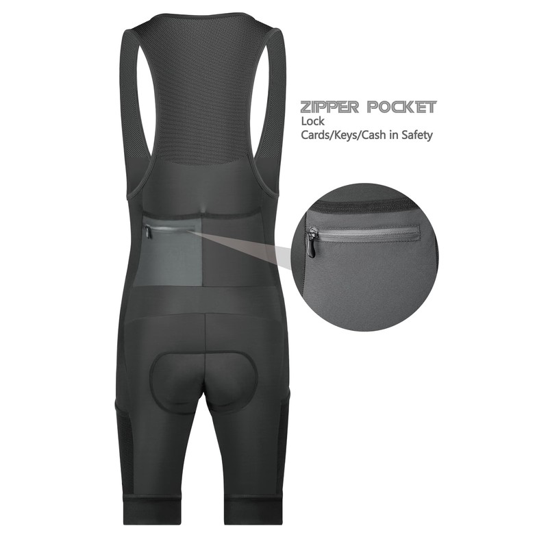 CEROTIPOLAR Cycling Shorts Men Long Padding Cycling Bib Shorts UPF50+,