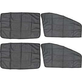 Yosoo Parasol para Coche, 4 Piezas Parasol Magnético Protección UV Universal Cortina para Ventana Trasera Delantera Lateral del Coche Accesorio para Automoción