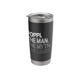 Poppi Man The Myth Legend Stainless Steel Insulated Tumbler
