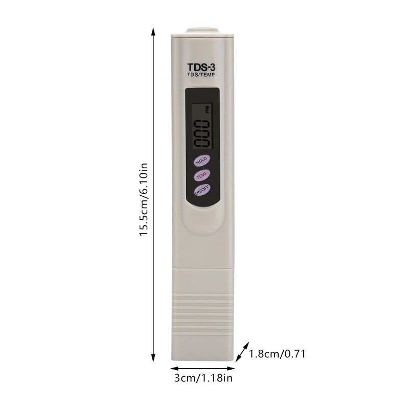 1Pc Digital TDS Total Dissolved Solids Meter Pen Water Quality