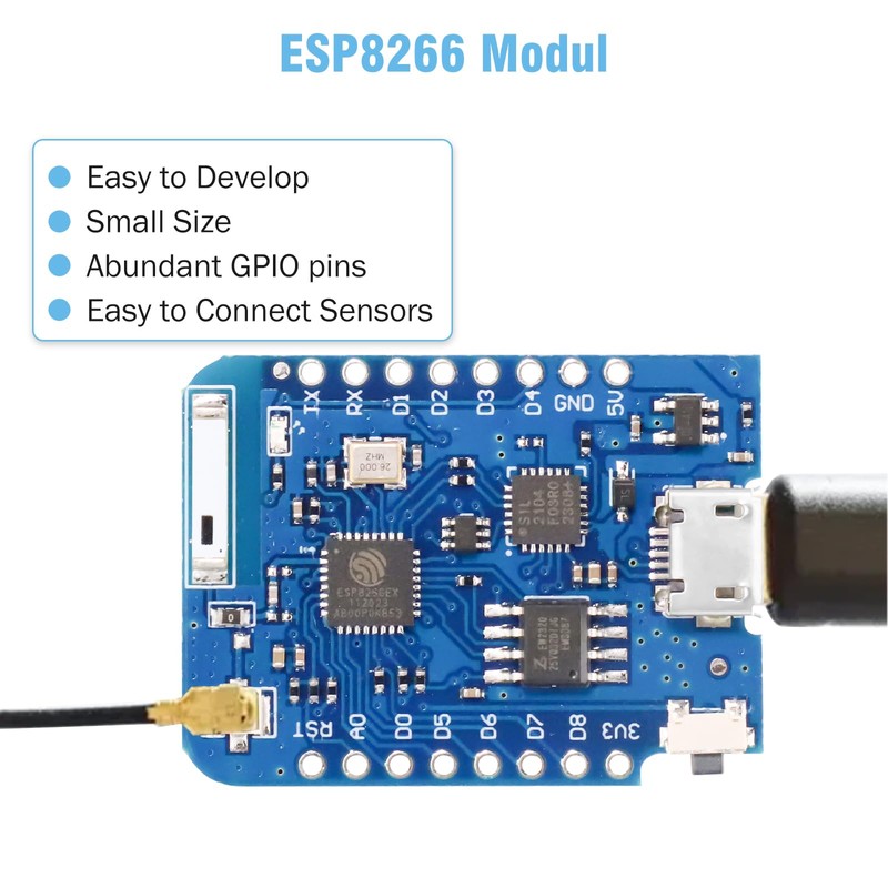 ESP8266 Mini PRO Development Board Binghe Pack of 3 ESP8266