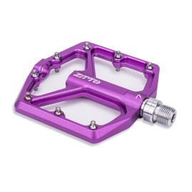 Colaxi Mountain Bike Pedals Pedals Aluminum Flat Platform Pedals 9/16" Non-Slip Sealed Bearing BMX Bike Accessories Replacement, Purple