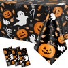 3Pack Halloween Tablecloth 54 x 108 Inch Black Halloween Table
