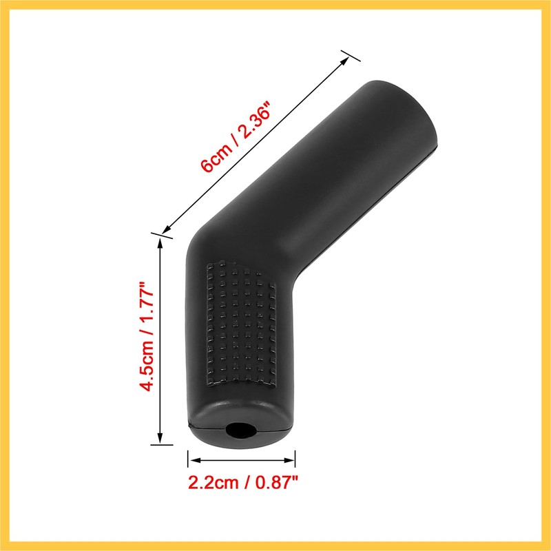 REPAIROCK Black Motorcycle Gear Shift Shifter Protector Cover Cylindrical Auto