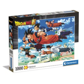 Clementoni 39671 Dragon Ball Super 1000pcs Dragonball 1000 Pieces, Made in Italy, Jigsaw Puzzle for Adults, Multicolor, Medium