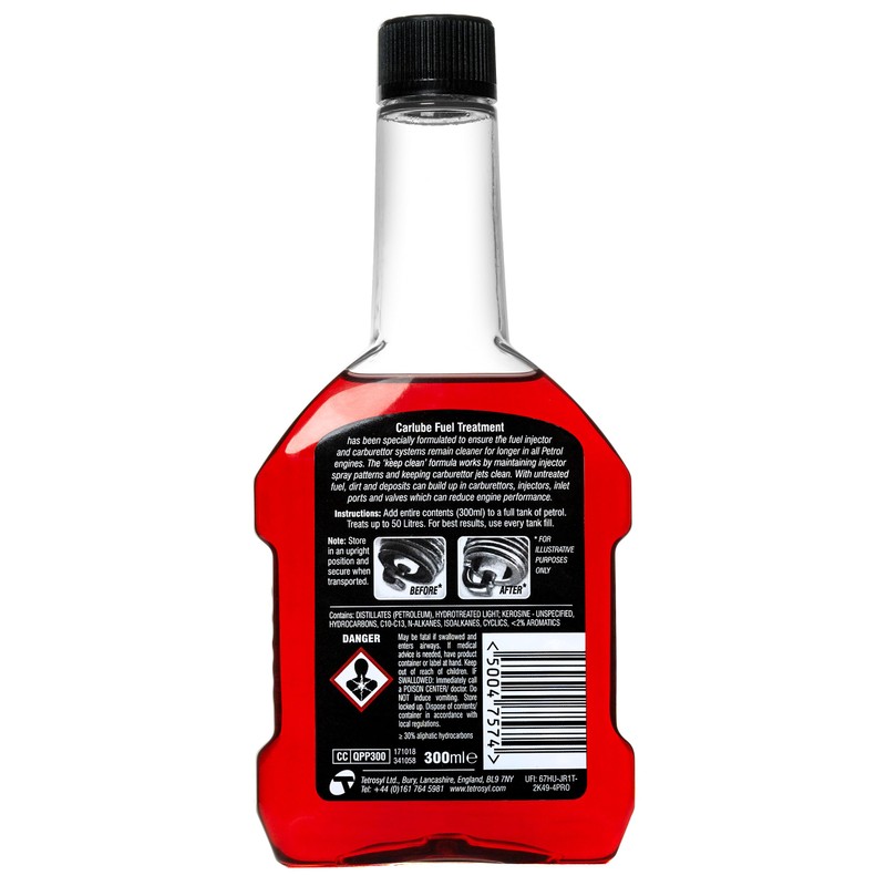 Carlube Fuel Treatment, Petrol, 300 ml