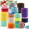 100PCS Elastic Hair Ties, Seamless Hair Band, Ponytail Holder No