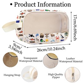 Alaska Cruise Clear Makeup Bag Alaska Trip Gifts Alaska Lover Gift Alaska Travel Bag (My Alaska cmb1)