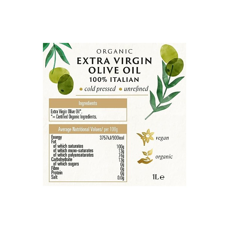 Biona Biona Organic - Extra Virgin Olive Oil - 1L