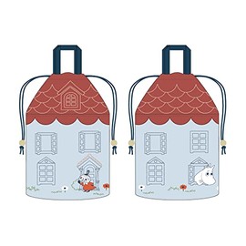 Marushin Drawstring Moomin Embroidered House Nordic Cute 1425017100 Approx. H 11.4 x W 6.7 x D 4.7 inches (29 x 17 x 12 cm)