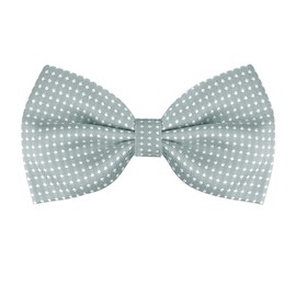 Allegra K One-Touch Bowtie, Polka Dot Pattern, Adult, Formal Bowtie, Party, Graduation, Business, gray