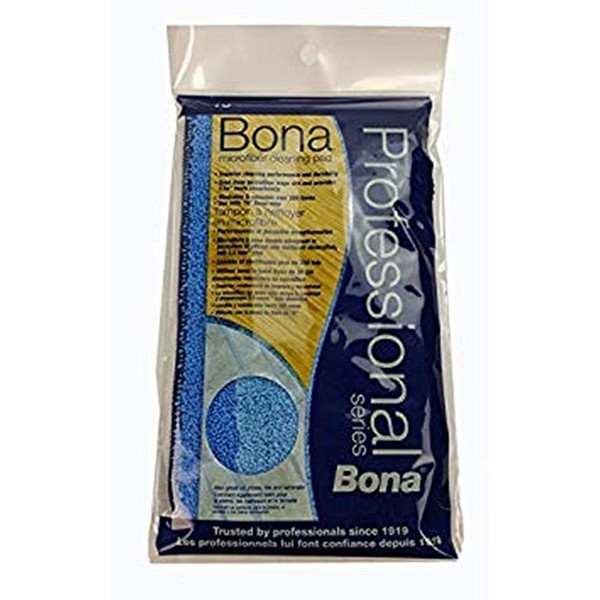 3 PACK Bona Pro Series AX0003443 18-Inch Microfiber Cleaning Pad, Tri-Lingual