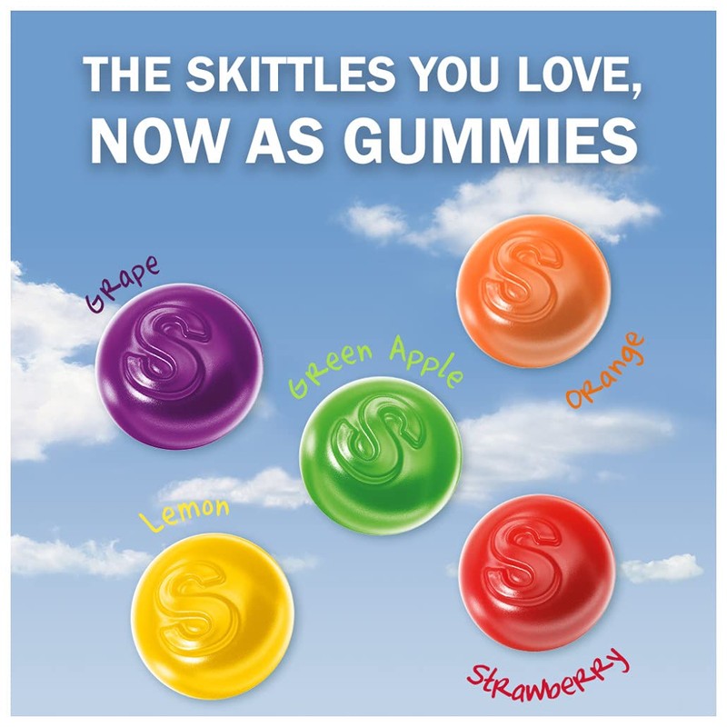 SKITTLES Gummy Candy Original and Wild Berry 5.8oz Bag Bundle