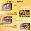 QUEWEL Selbstklebende Wimpernverlängerung, natürlicher Look, kleberfrei, 60 wiederverwendbare Wimpern, Set