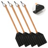 PEUTIER 4pcs Fly Swatters, Leather Flyswatter Manual Heavy Duty Fly