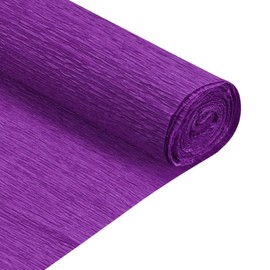 MECCANIXITY Crepe Paper Rolls 8 ft Long 20 Inch Wide for Various Large Hanging Party Backdrop DIY Decoration, DIY Supplies, Dark Purple Pack of 2